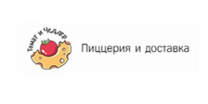 Логотип компании Томат и Чеддер - доставка пиццы в Хабаровске